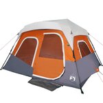 vidaXL Tente familiale avec LED 6 personnes à dégagement rapide