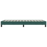 vidaXL Cadre de lit sans matelas vert foncé 80x220 cm velours