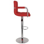 vidaXL Tabourets de bar lot de 2 rouge bordeaux similicuir