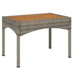 vidaXL Ensemble à manger de jardin 5 Pièces coussins gris résine tressée