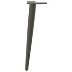 vidaXL Pieds de table basse coniques 4 pièces Anthracite 42-43 cm Acier