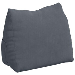 vidaXL Coussin de Dos Gris foncé 45 x 20 x 35 cm