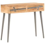 vidaXL Table console 90 x 30 x 75 cm Bois d'acacia massif