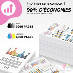 123CONSOMMABLES - 102 pour EcoTank - Multipack encre compatible avec EPSON 102 EcoTank ET-2700 ET-2750 ET-2751 ET-2756 ET-2850 ET-2851 ET-2856 ET-3700 ET-3750 ET-4750 ET-4850 ET-15000