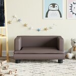 vidaXL Canapé pour enfants marron 60x40x30 cm similicuir