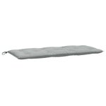 vidaXL Coussin de banc de jardin gris clair mélangé 120x50x7 cm tissu
