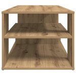 vidaXL Table d'appoint chêne artisanal 100x50x40 cm bois d'ingénierie