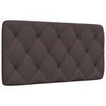 vidaXL Coussin de tête de lit marron foncé 100 cm tissu