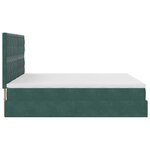 VidaXL Cadre de lit ottoman avec matelas vert foncé 180x200cm velours