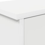 vidaXL Porte-manteau mural Blanc 80 x 20 x 30 cm Bois d'ingénierie