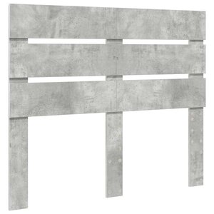 vidaXL Tête de lit Gris béton 120 cm Bois d'ingénierie