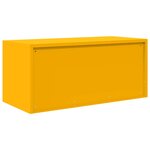 vidaXL Armoire de rangement Jaune moutarde 90 x 40 x 40 cm Acier