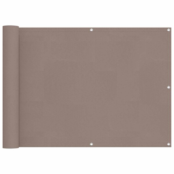 vidaXL Écran de balcon 75 x 200 cm Oxford alu enduit de PU