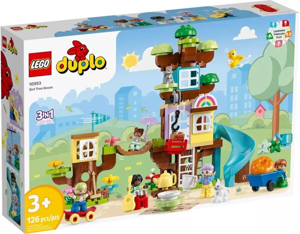 LEGO DUPLO - Cabane dans l'Arbre 3-en-1 - 10993 : Aventure et Créativité pour Enfants