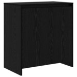 vidaXL Buffet 3 Pièces Chêne noir 70 x 41 x 75 cm Bois d'ingénierie