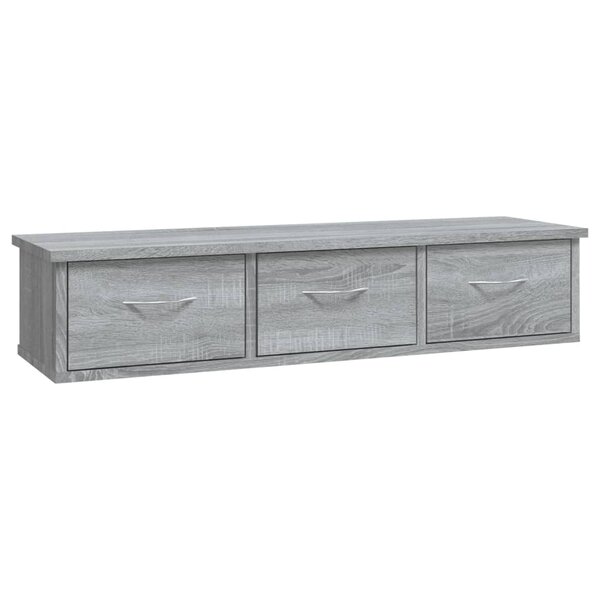 vidaXL Armoire murale Sonoma gris 88x26x18 5 cm Bois d'ingénierie
