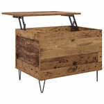 vidaXL Table basse Bois Ancien 60 x 44 5 x 45 cm Bois d'ingénierie