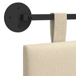 vidaXL Tête de lit suspendue Crème Tissu