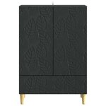 vidaXL Buffet Noir 66 x 34 5 x 95 cm Bois d'ingénierie