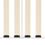 vidaXL Cadre de lit de jour sans matelas blanc métal 90x200 cm