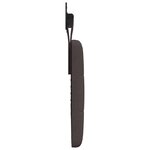 vidaXL Tête de lit suspendue Marron foncé Tissu