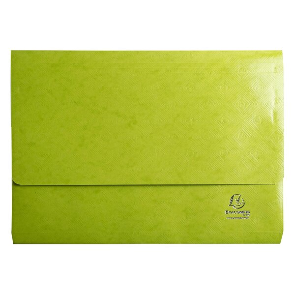 Chemise Poche 1928 265g/m2 - Foolscape - Vert Anis - X 25 - Exacompta