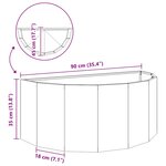 vidaXL Jardinière Vert olive 90 x 45 x 35 cm Acier