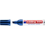 Marqueur Permanent 500 Corps Alu Pointe Biseau Bleu 2-7 mm x 10 EDDING