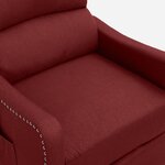 vidaXL Fauteuil inclinable Rouge bordeaux Tissu