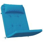 vidaXL Coussins de chaise adirondack lot de 2 bleu clair tissu oxford