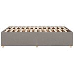 vidaXL Cadre de lit sans matelas taupe 120x200 cm tissu