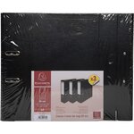jeu de 3 classeurs à levier Premium  A4  80 mm  noir EXACOMPTA