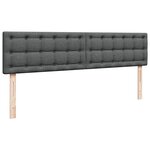 VidaXL Cadre de lit ottoman avec matelas gris foncé 160x200cm tissu