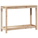 vidaXL Table de rempotage avec étagère 108x35x75 cm bois massif de pin