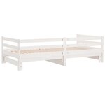 vidaXL Lit coulissant sans matelas blanc 80x200 cm