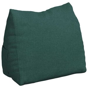 vidaXL Coussin de Dos Vert foncé 60 x 20 x 50 cm tissu