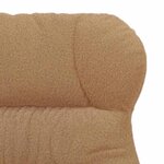 vidaXL fauteuil Beige 69 x 74 x 93 cm Tissu Sherpa