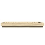 vidaXL Cadre de lit chêne sonoma 75x190 cm bois d'ingénierie