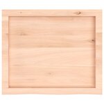 vidaXL Dessus de table 60x50x(2-6) cm bois de chêne massif non traité