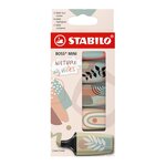Surligneur BOSS MINI Naturevibes  étui carton de 5 STABILO