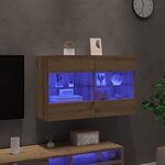 vidaXL Meuble TV mural Chêne artisanal 98 5 x 30 x 60 5 cm