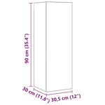 vidaXL Ensemble meuble TV 10 Pièces Bois ancien 30 5 x 30 x 90 cm