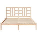 vidaXL Cadre de lit sans matelas 160x200 cm bois massif