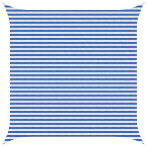 vidaXL Voile d'ombre Bleu et Blanc 4 5 x 4 5 m HDPE