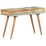 vidaXL Coiffeuse avec miroir 112x45x76 cm Bois massif de récupération