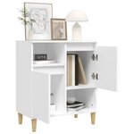 vidaXL Buffet Blanc 60x35x70 cm Bois d'ingénierie