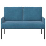 vidaXL Canapés avec coussin 110cm Bleu Contreplaqué