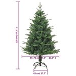 vidaXL Sapin de Noël artificiel Vert 120 cm PVC et PE