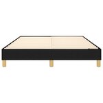 vidaXL Cadre de lit sans matelas noir 140x190 cm tissu
