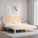 vidaXL Cadre de lit sans matelas bois de pin massif